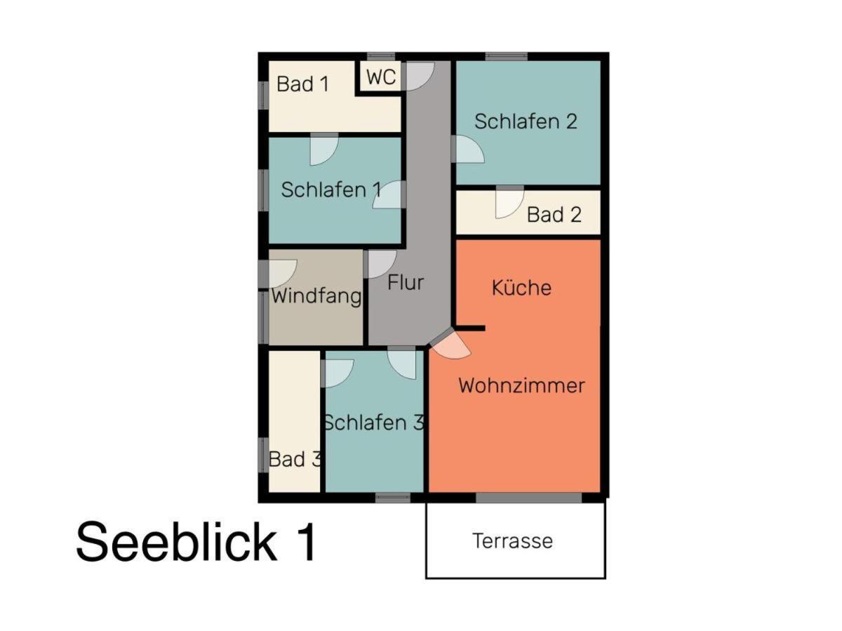 Seeblick 1 Norddeich  Eksteriør bilde